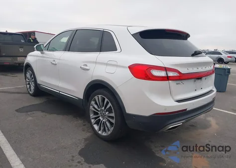 2017 Lincoln Mkx Reserve z USA, uszkodzony, nr VIN 2LMPJ6LR3HBL31514